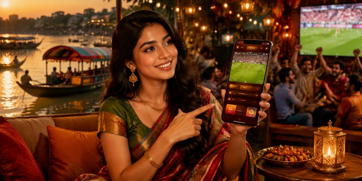 Bright mobile casino atmosphere at Barisal’s night market